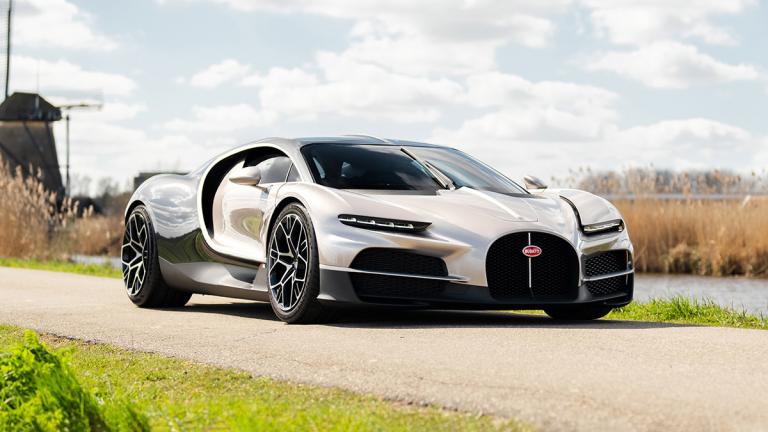 2025 Bugatti Tourbillon parked in the fields.